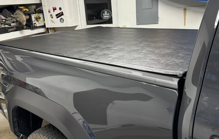 TruXedo Sentry roll-up tonneau cover installed