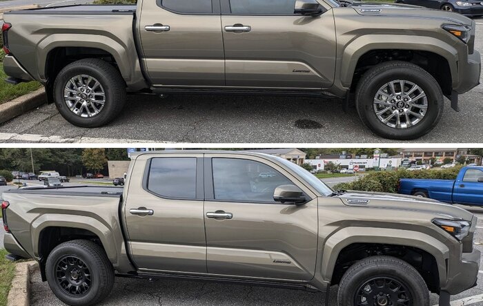 Wheels: Limited Shiny Chrome vs. TRD Matte Black