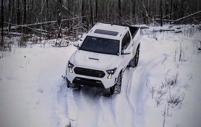 Back Across the Frozen River - Northern Snow Wheeling w/ my 2024 Tacoma Sport 6MT