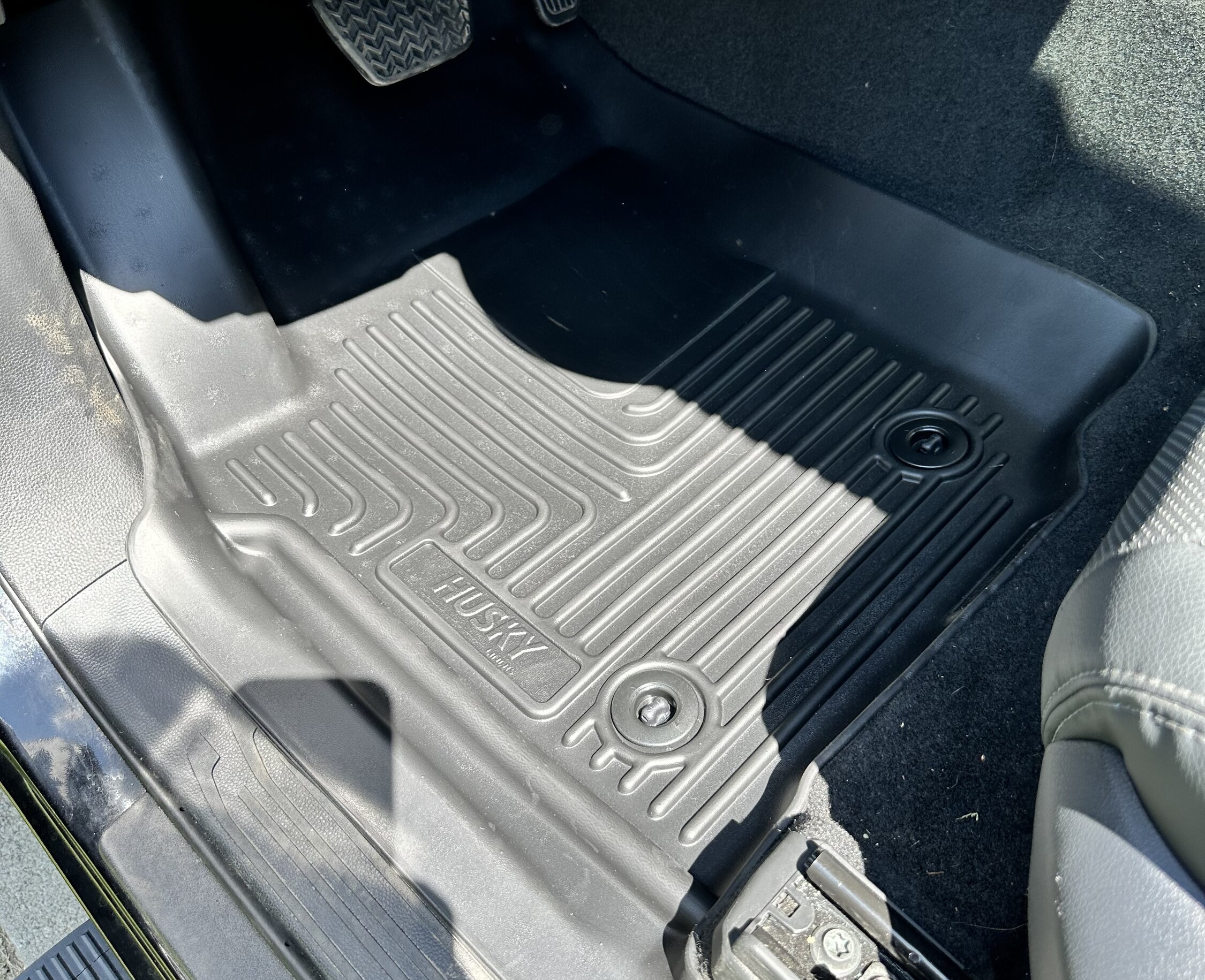 Husky floor mats installed manual transmission option fits automatic transmission 2024 Tacoma 2024 Tacoma Forum 4th Gen News Specs Models 2.4L Hybrid TRD Pro Trailhunter Off Road Sport SR5 Tacoma4G ...